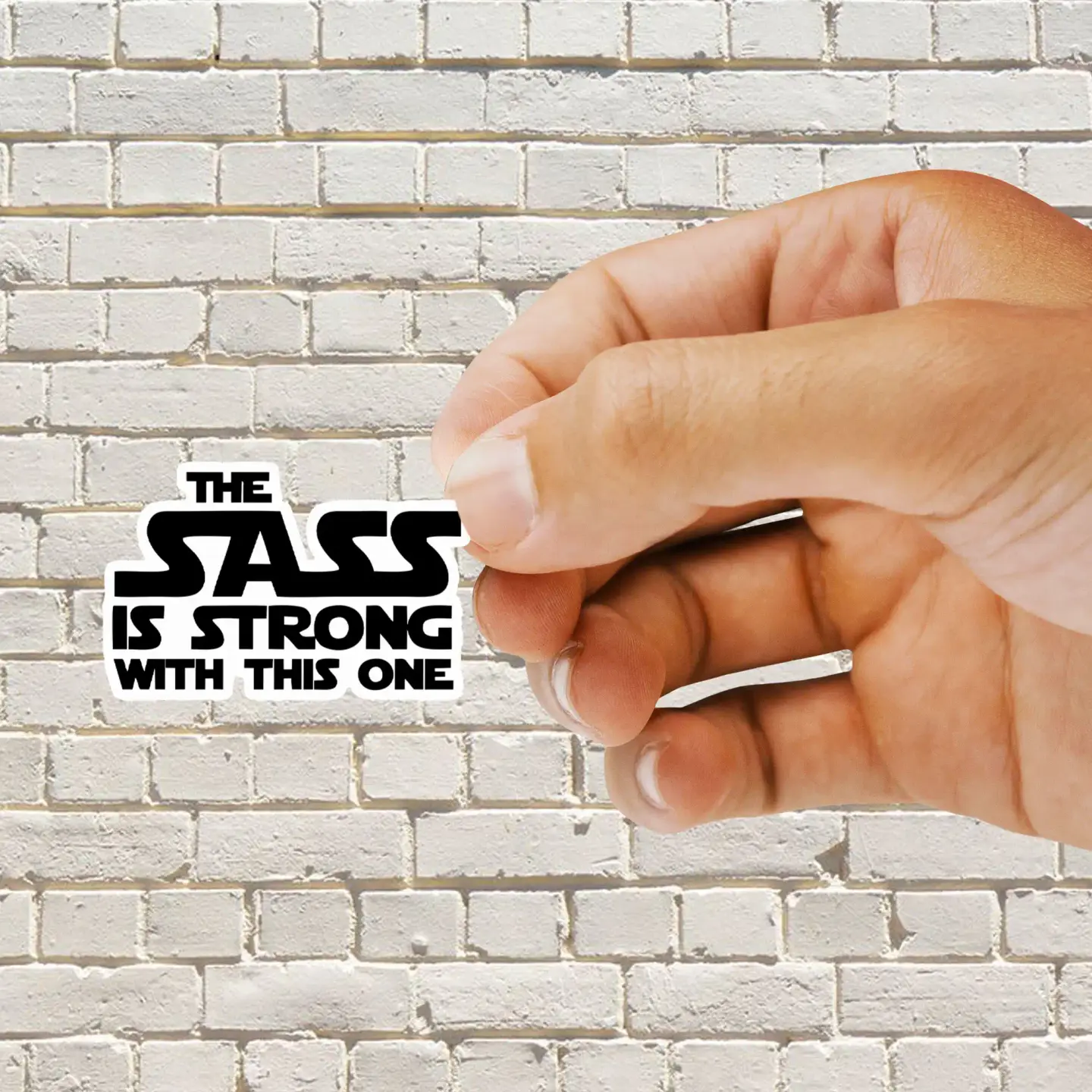 The Sass is strong with this one Sticker