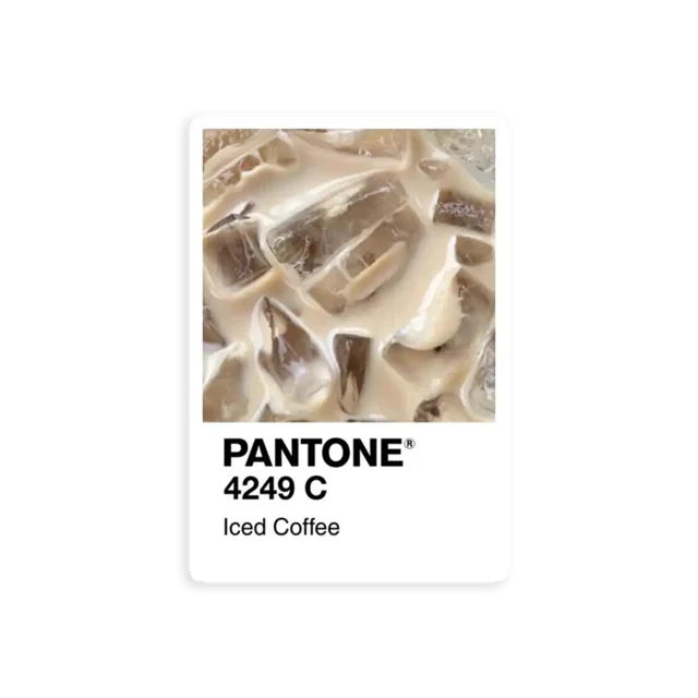 Pantone Iced Coffee Sticker