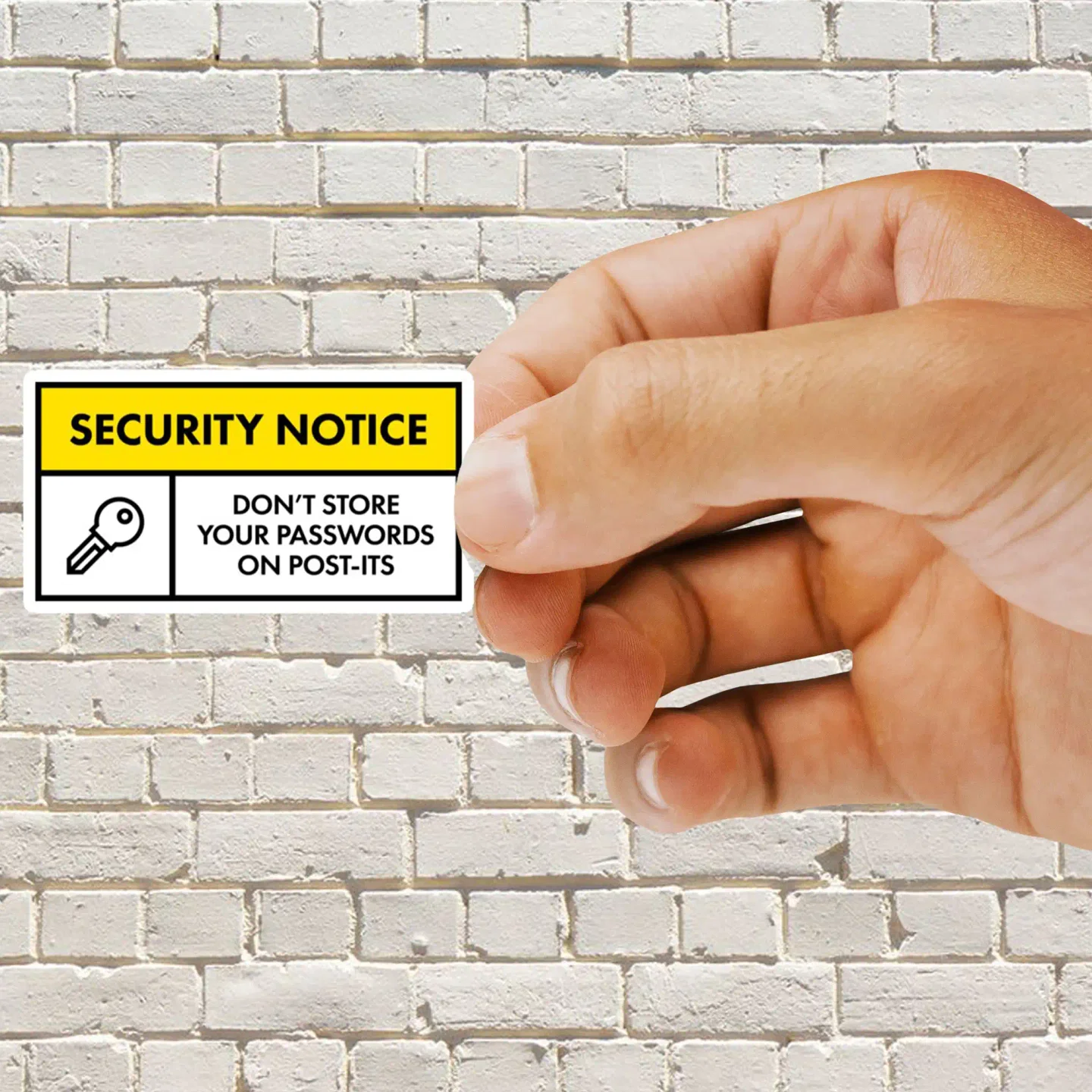 Don't Store Passwords On Post-its Sticker