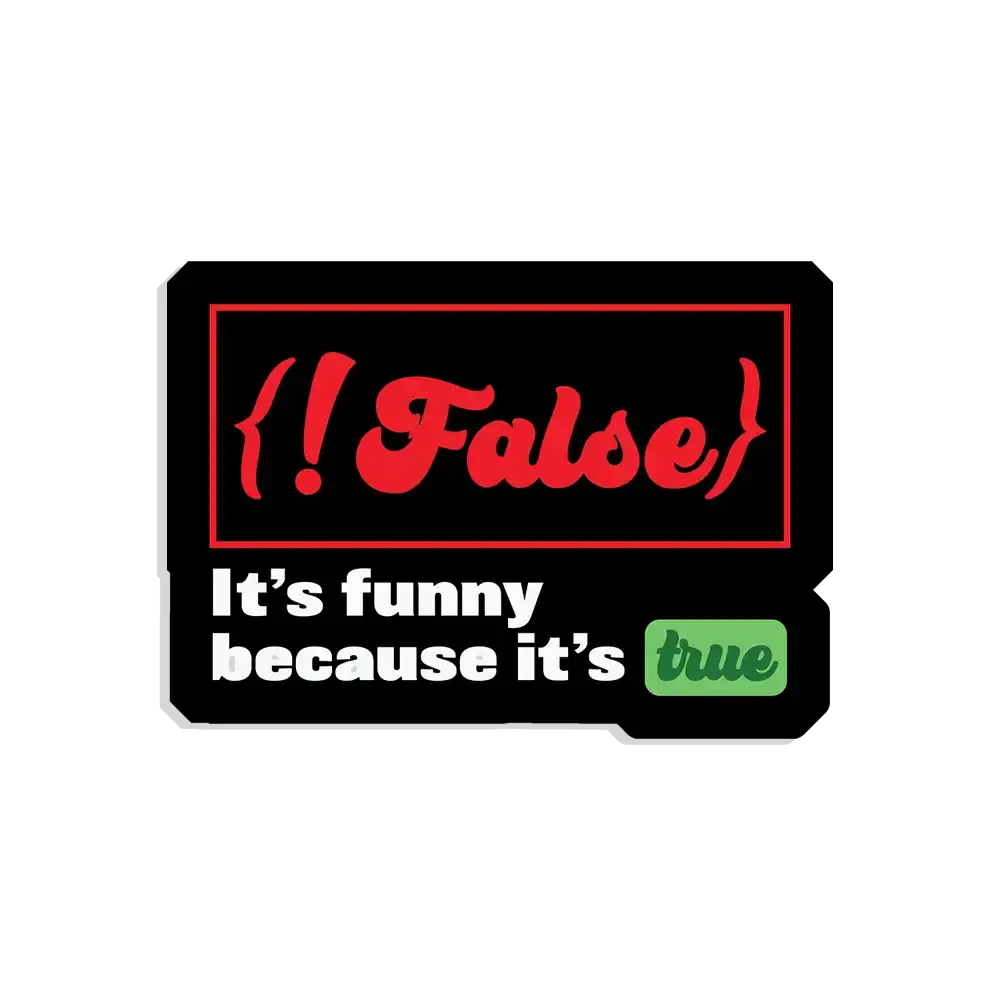 Funny Coder Sticker