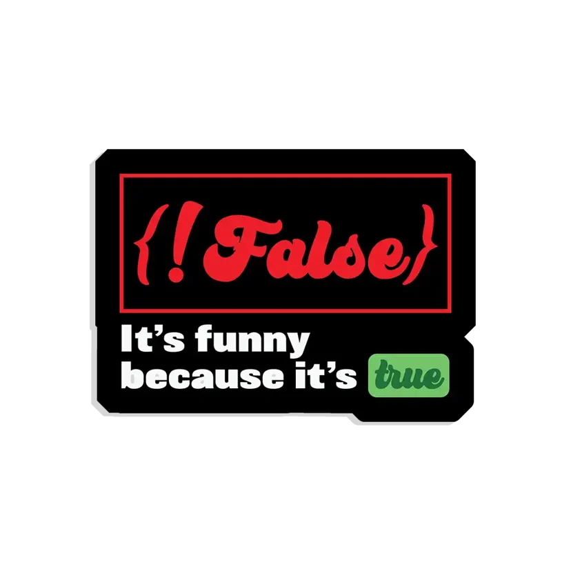 Funny Coder Sticker