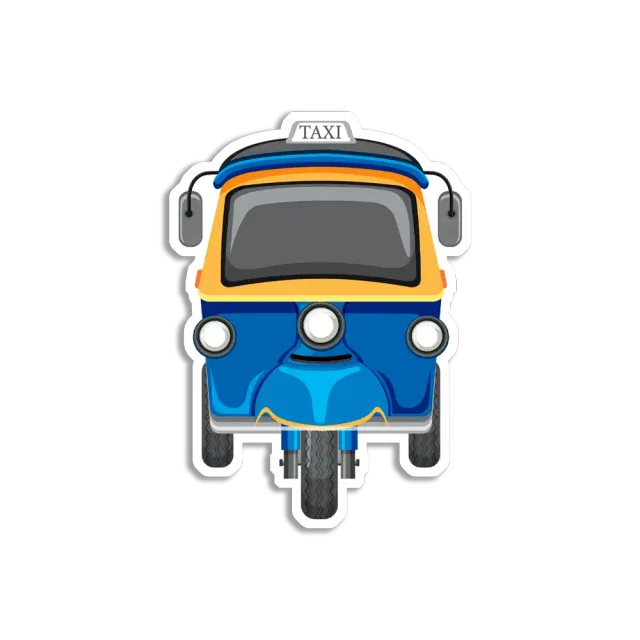 Tuktuk Sticker