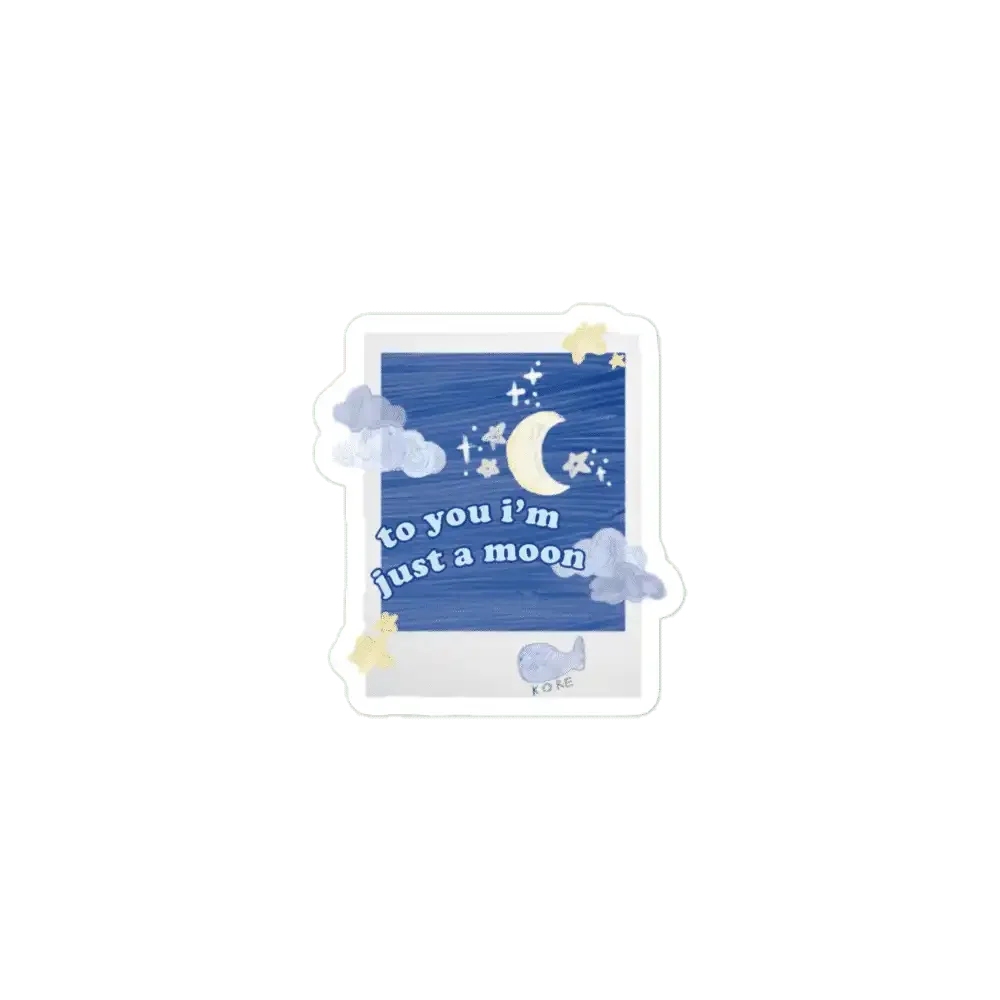 BTS Moon Polaroid Sticker