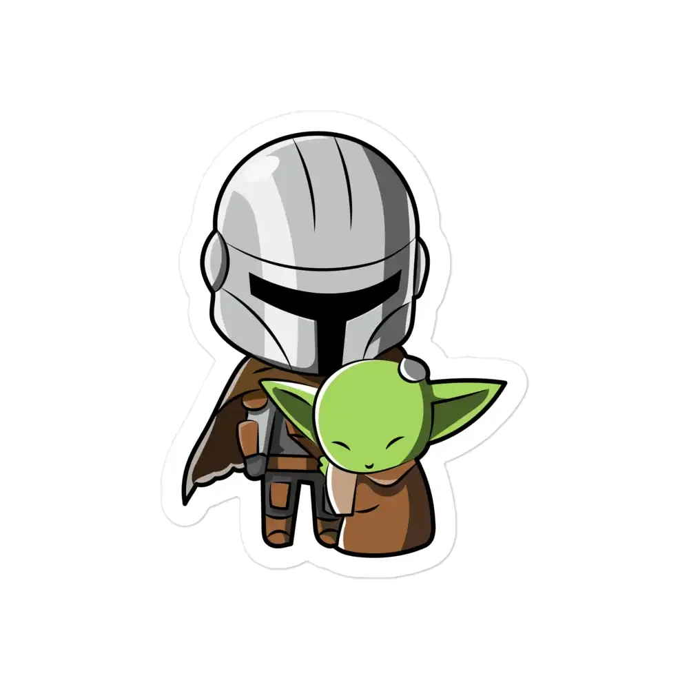 Star Wars Mandalorian and Grogu Sticker