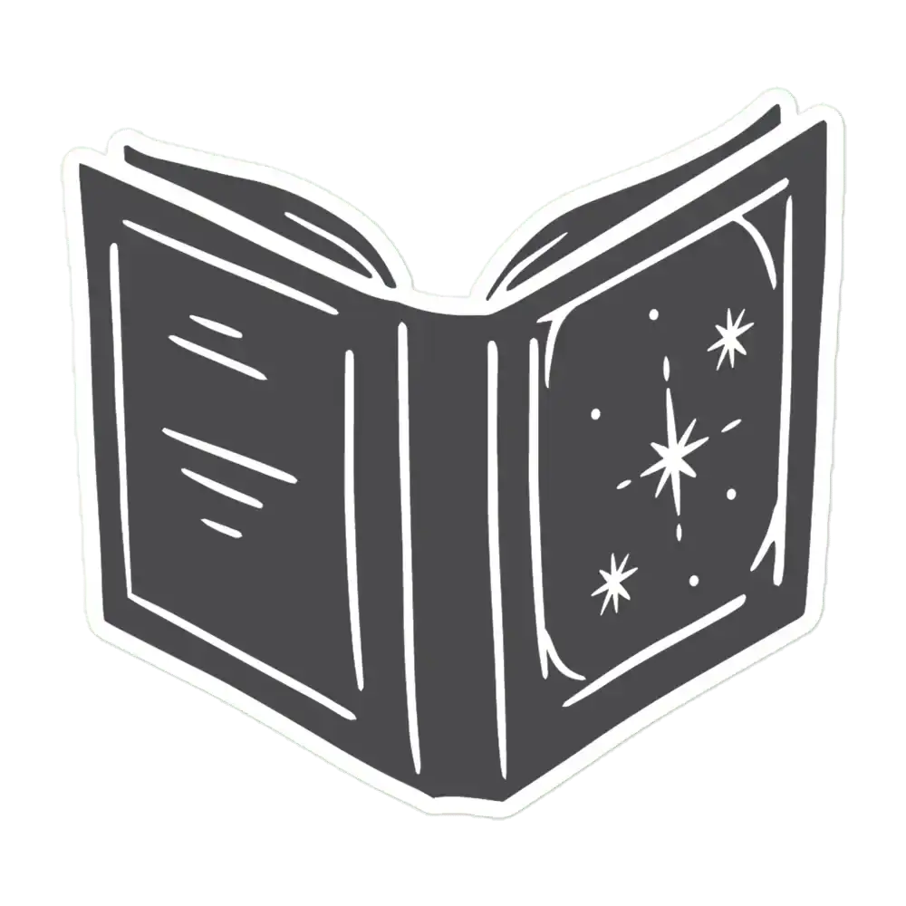 Spell Book Halloween Sticker