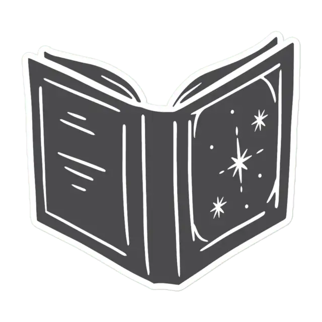 Spell Book Halloween Sticker
