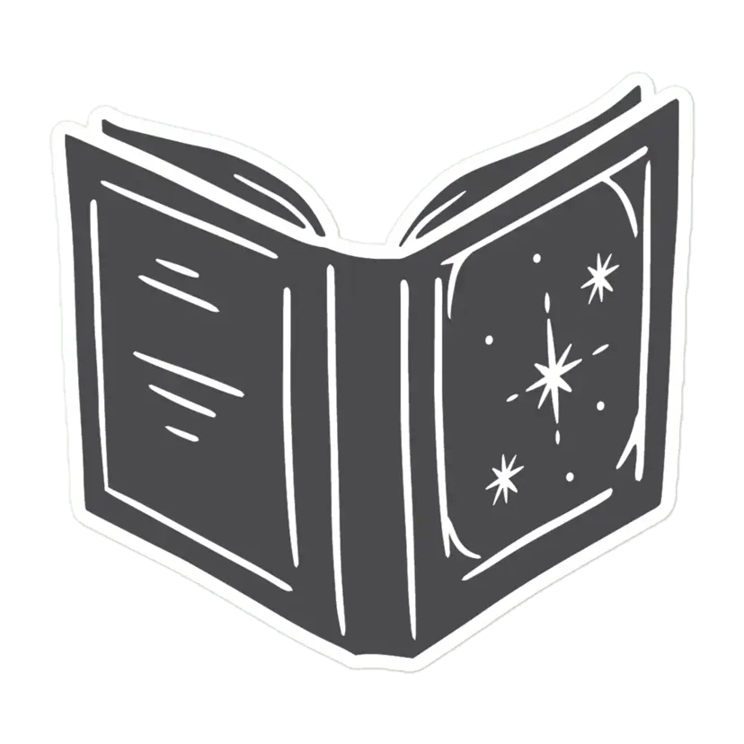 Spell Book Halloween Sticker