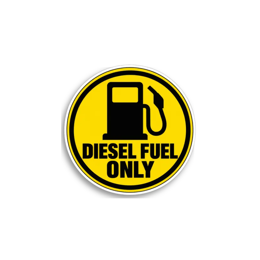 Diesel Fuel Only Sticker
