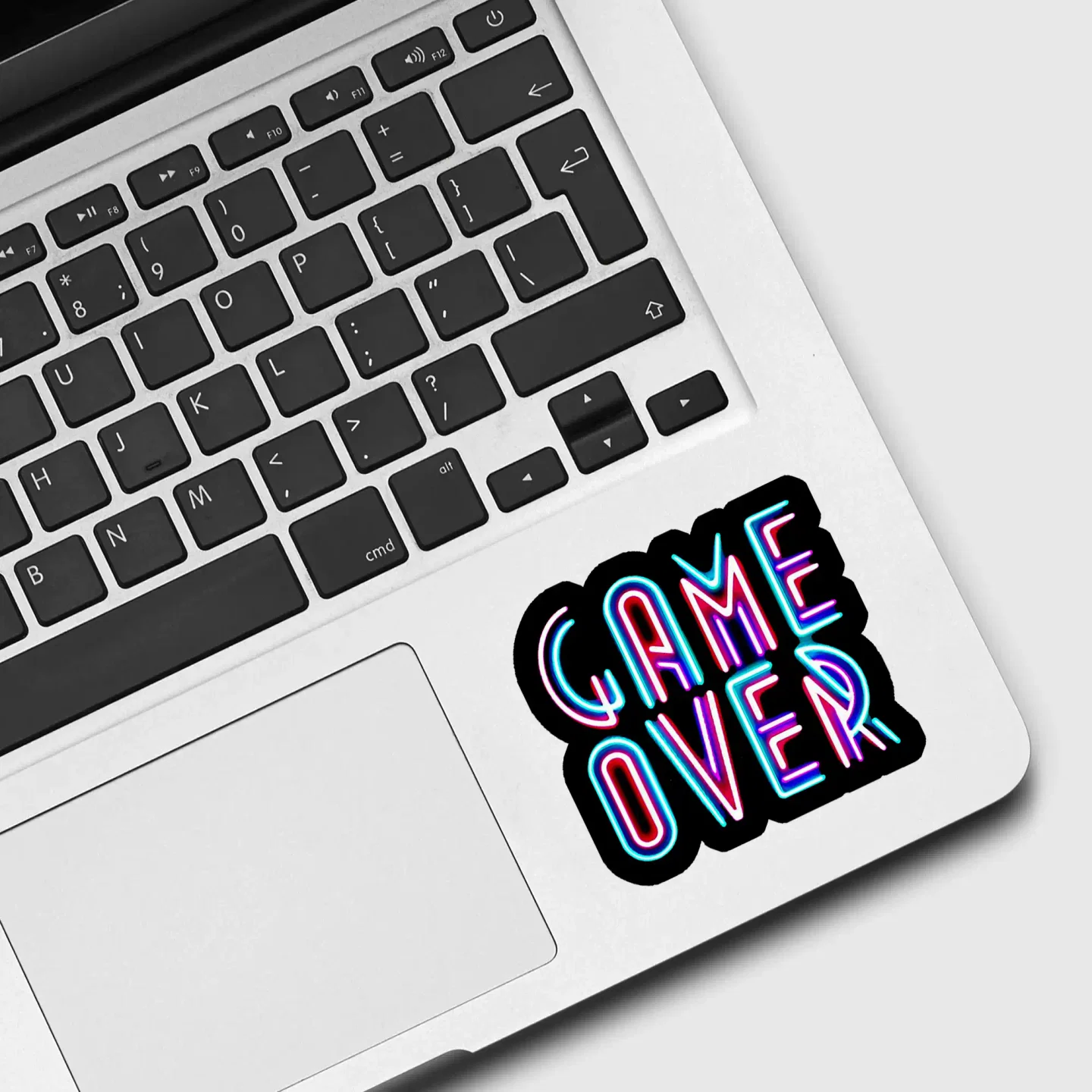 Neon Game Over Sign Sticker