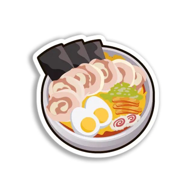 Ramen Bowl Illustration Sticker