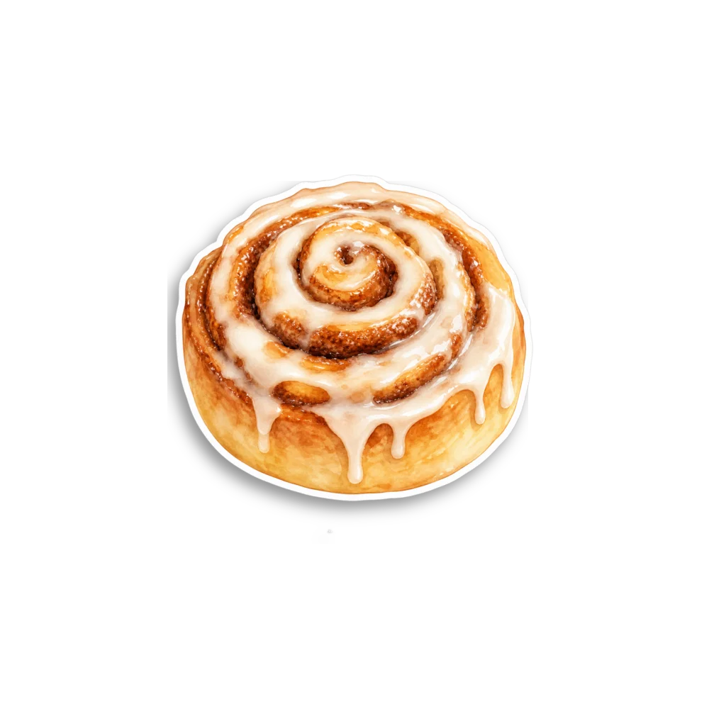 Cinnamon Roll Sticker