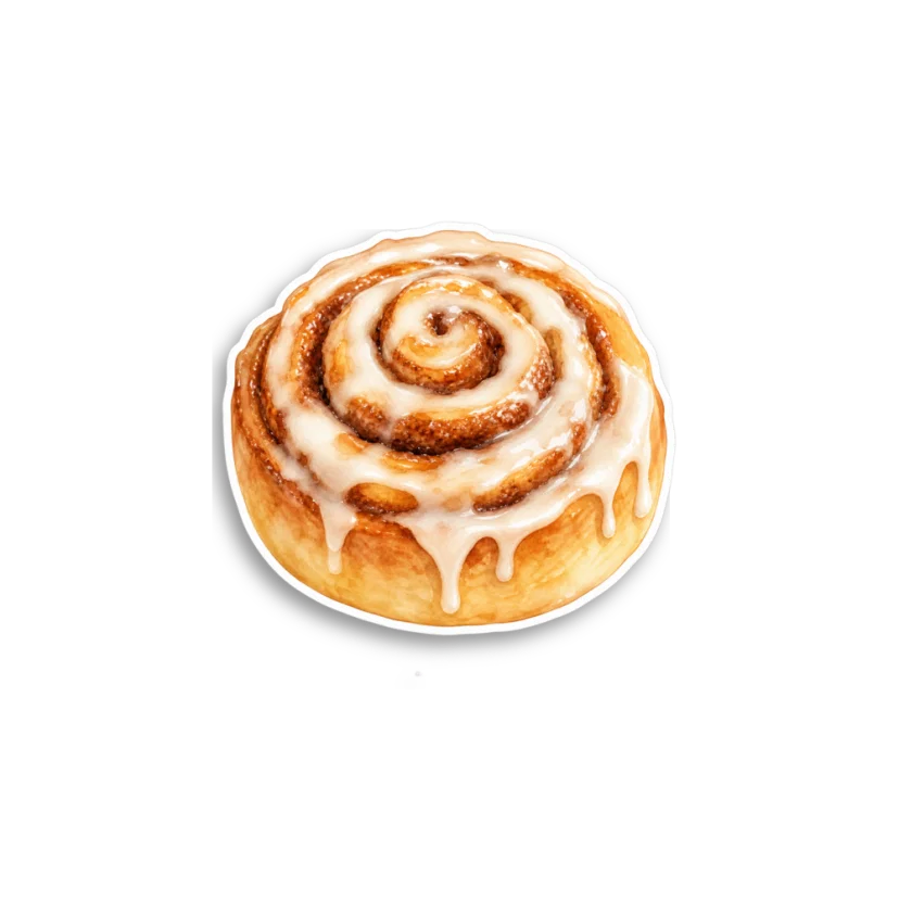 Cinnamon Roll Sticker