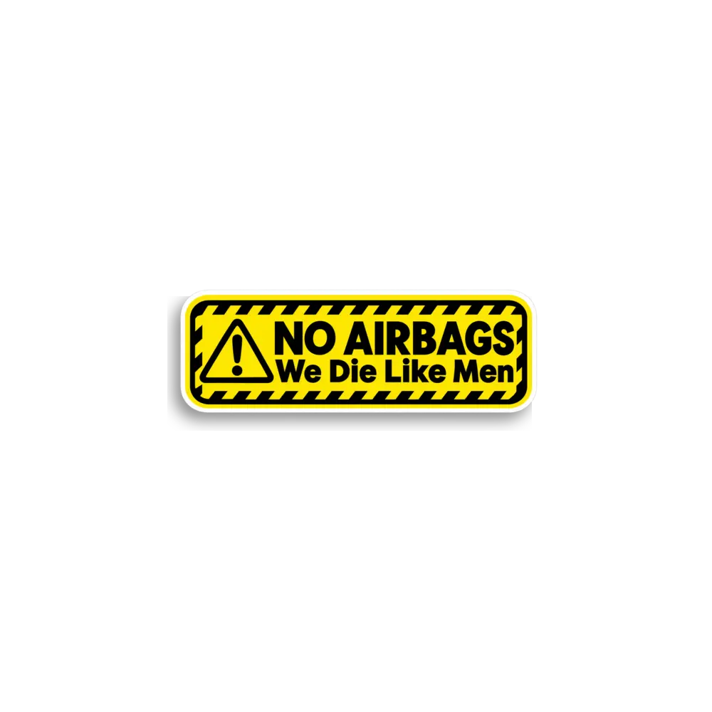 No Airbags Warning Sticker