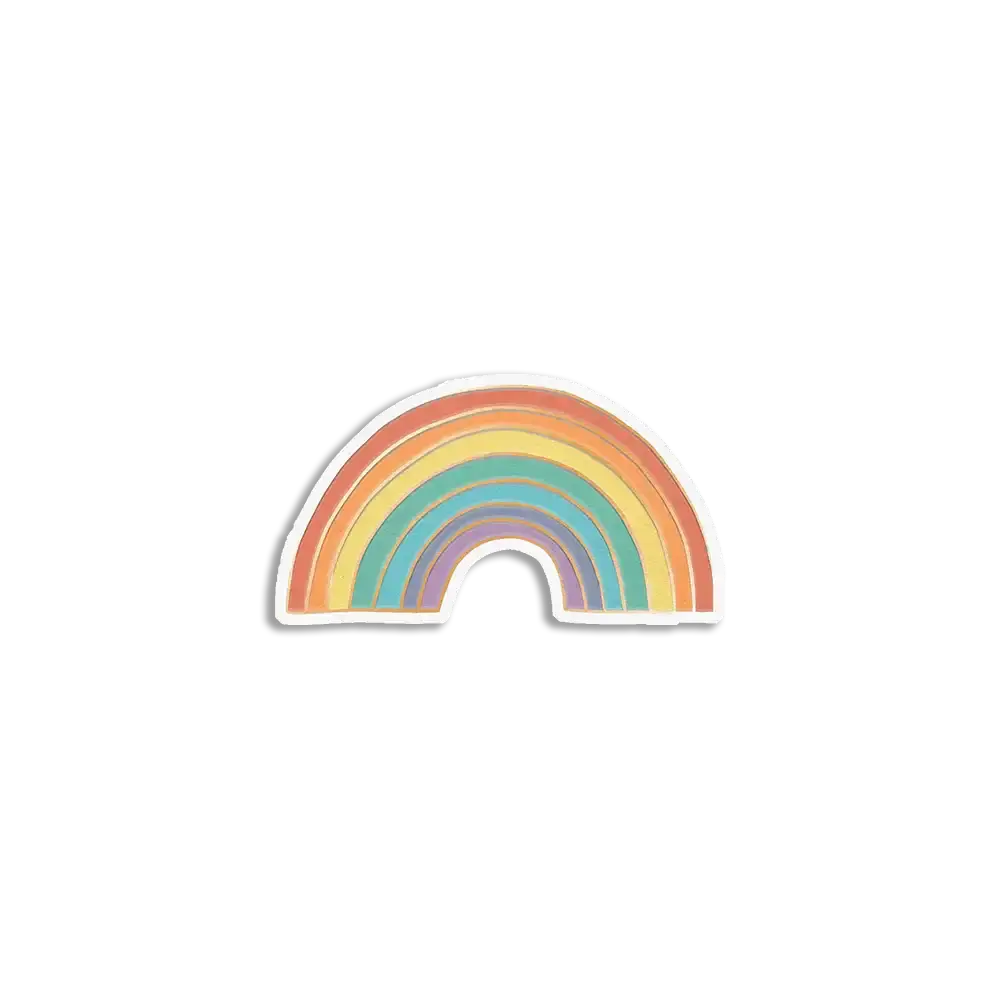 Vintage Rainbow Sticker