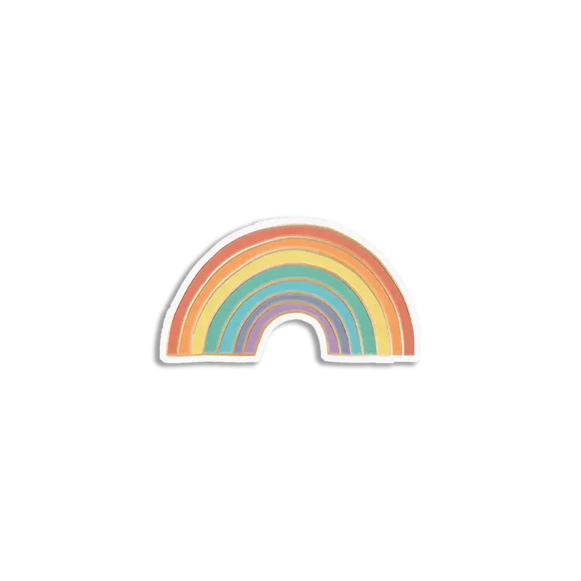 Vintage Rainbow Sticker