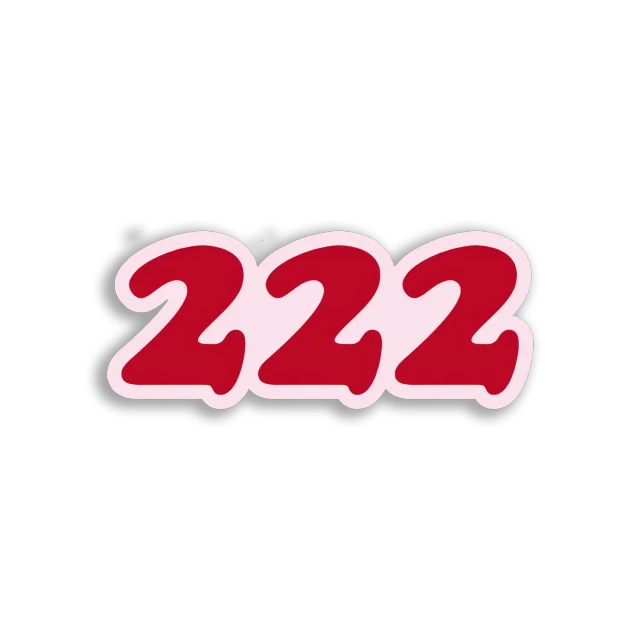 Angel Number 222 Sticker