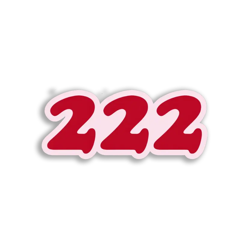 Angel Number 222 Sticker