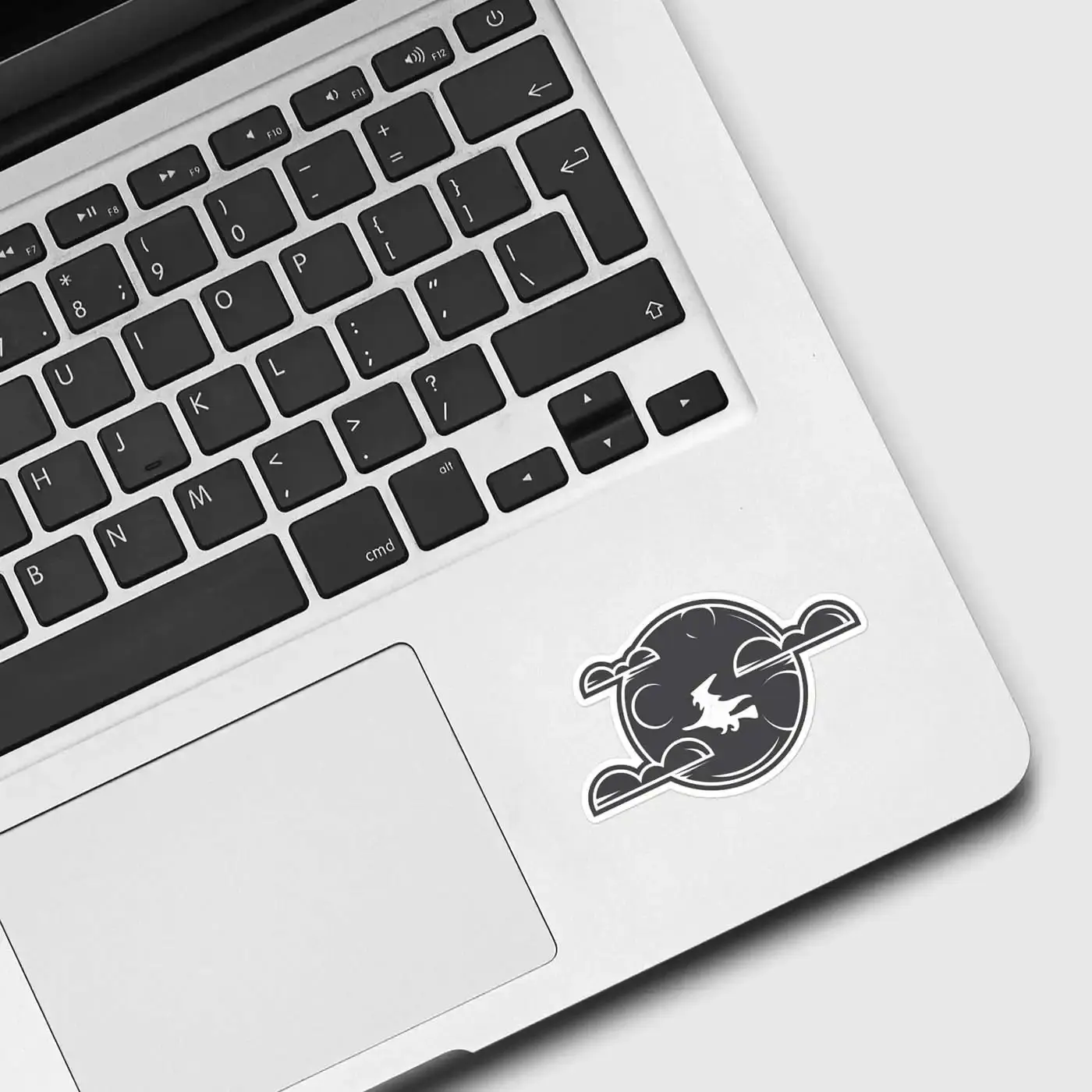 Witch on Full Moon Sticker