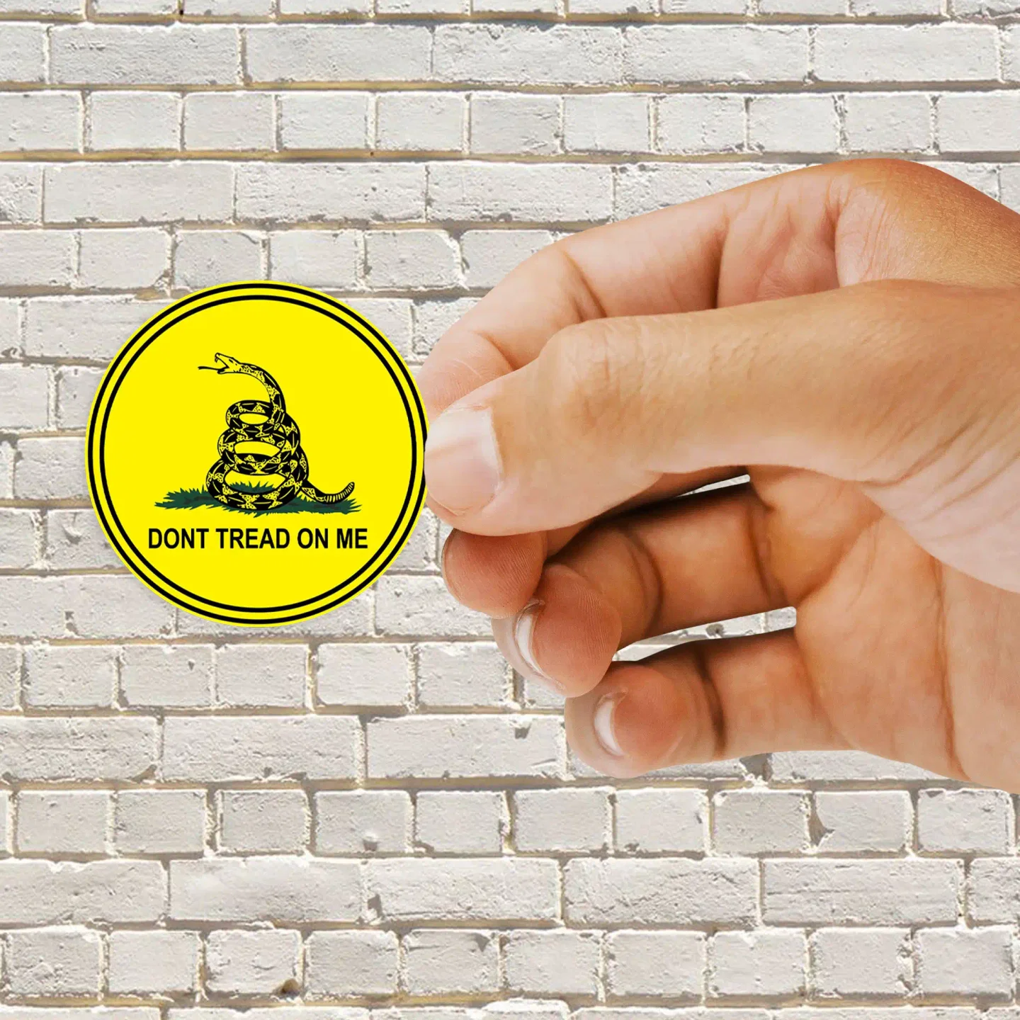 Dont Tread on me circle Sticker