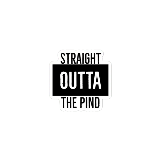 Straight Outta the Pind Sticker