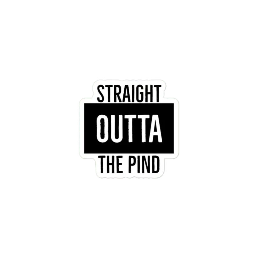 Straight Outta the Pind Sticker