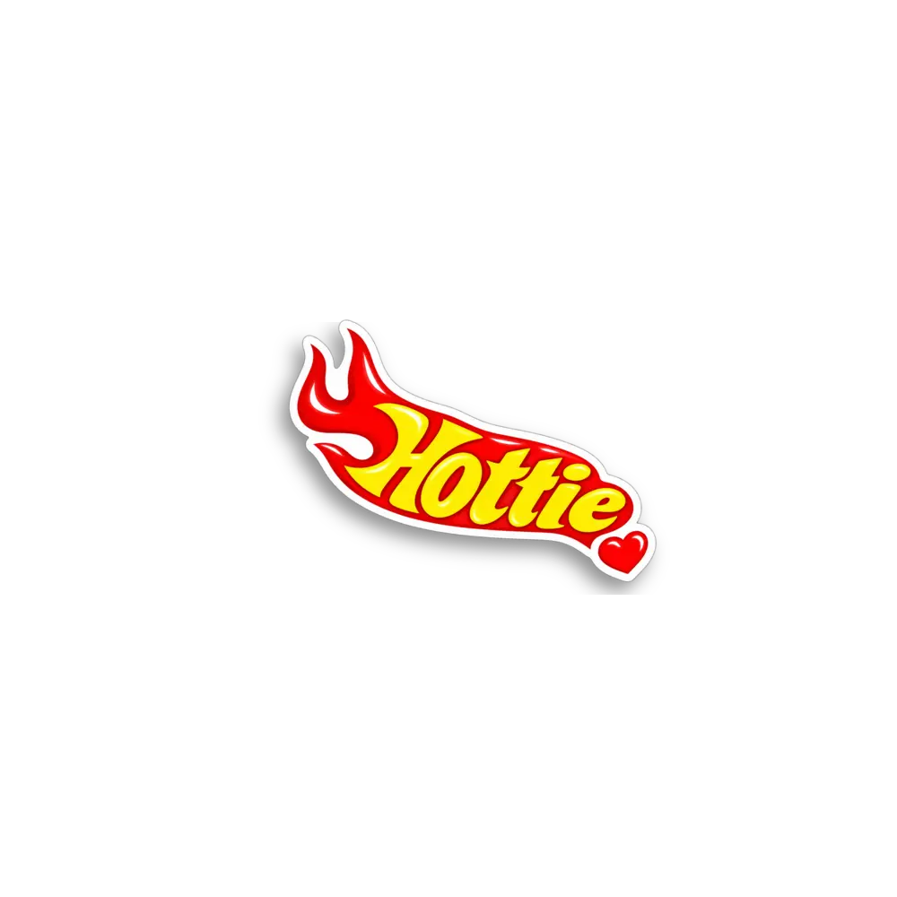 Hottie Flame Sticker