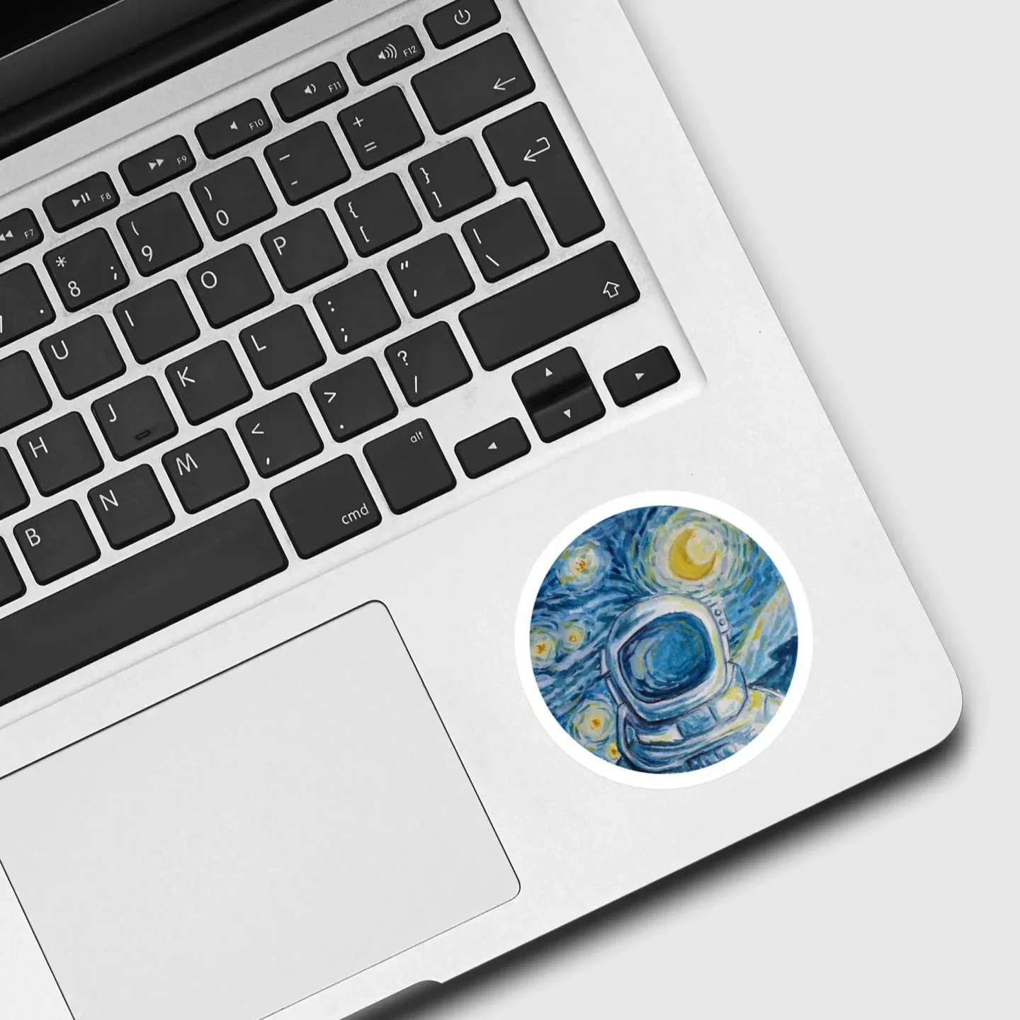 Van Gogh space astronaut painting Sticker
