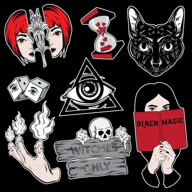 Witchcraft Stickers Set