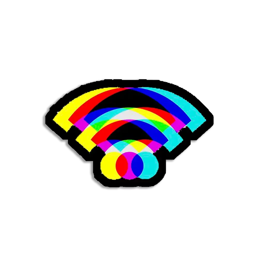 Neon Wifi Sticker