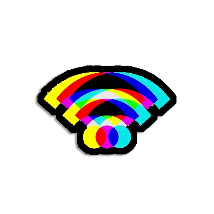 Neon Wifi Sticker