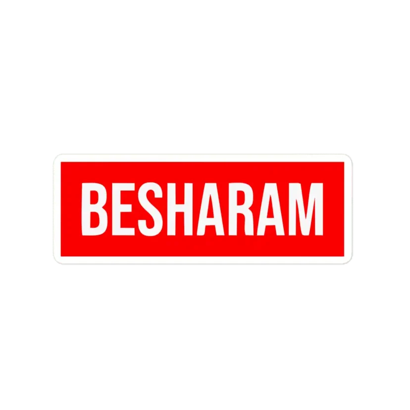 Besharam Sticker