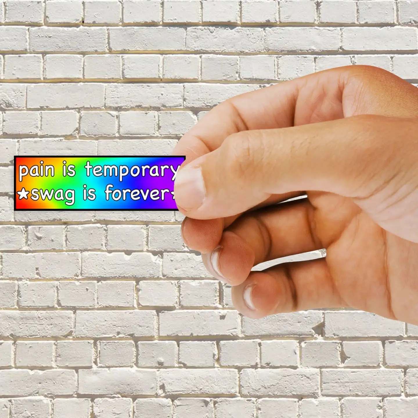 Pain is Temporary Swag is Forever Sticker