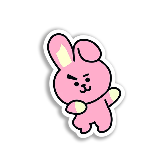 Pink BT21 Bunny Sticker
