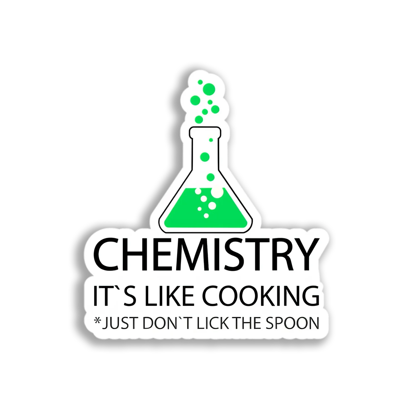 Chemistry Erlenmeyer Flask Sticker