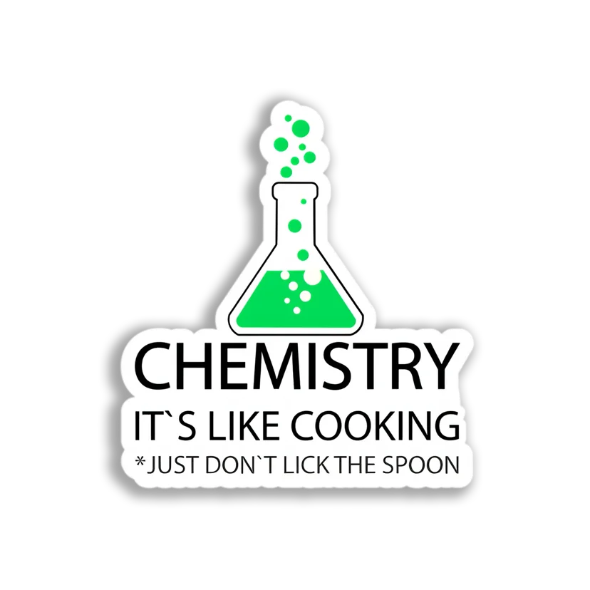 Chemistry Erlenmeyer Flask Sticker