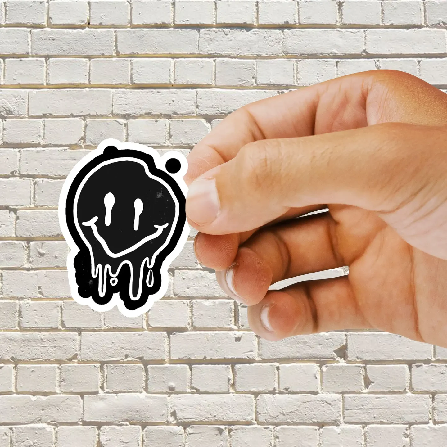 Melting Smiley Face Sticker