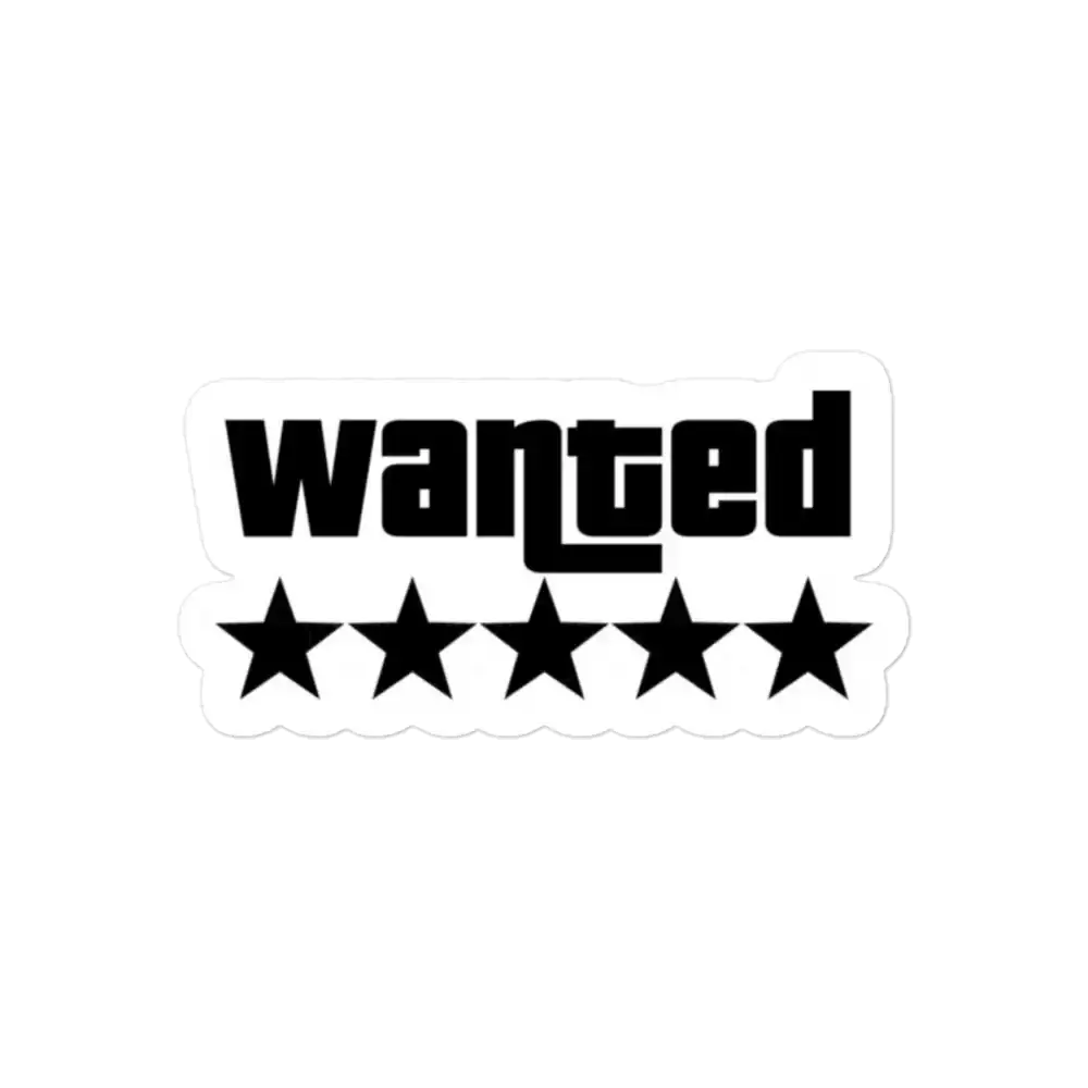 Wanted Sticker