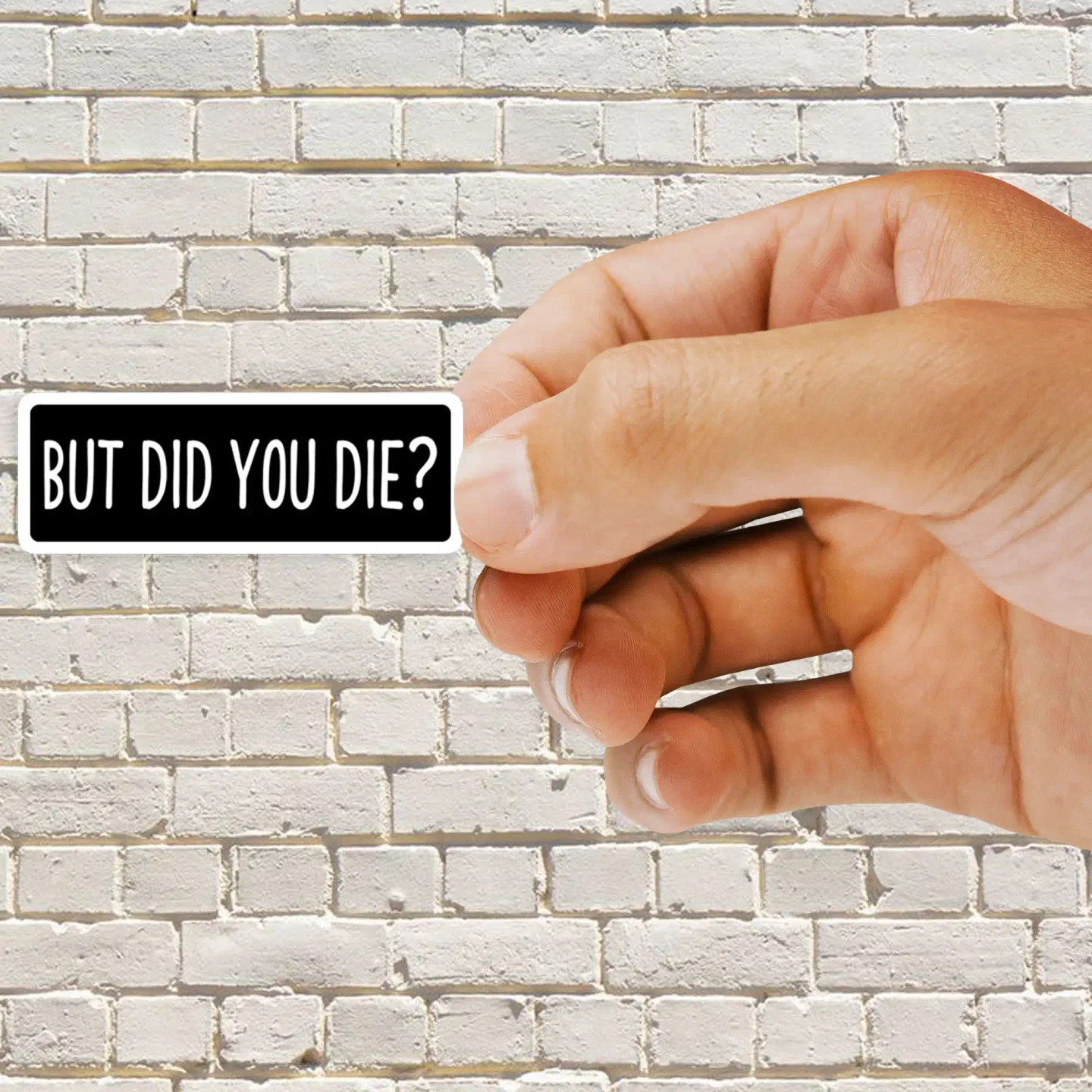 But Did You Die Funny Petrolhead Sticker