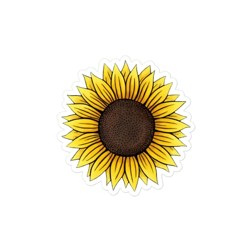Sunflower Sticker
