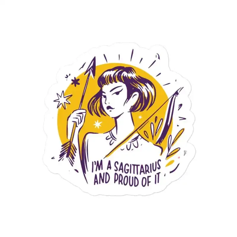 I am Sagittarius and Proud of it Zodiac Sticker