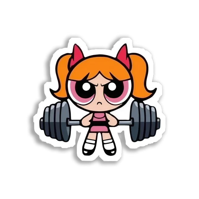 Blossom Pumps Some Iron Sticker