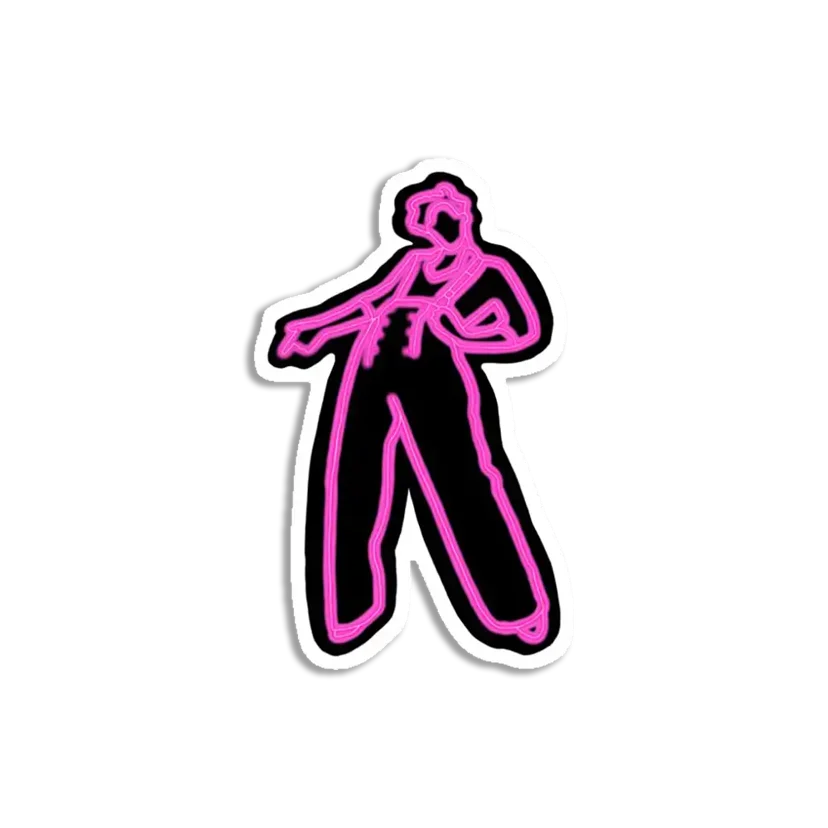 Neon Harry Styles Sticker