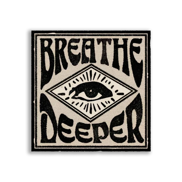 Breathe Deeper A Mindful Reminder Sticker