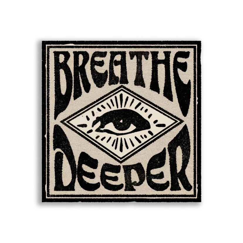Breathe Deeper A Mindful Reminder Sticker