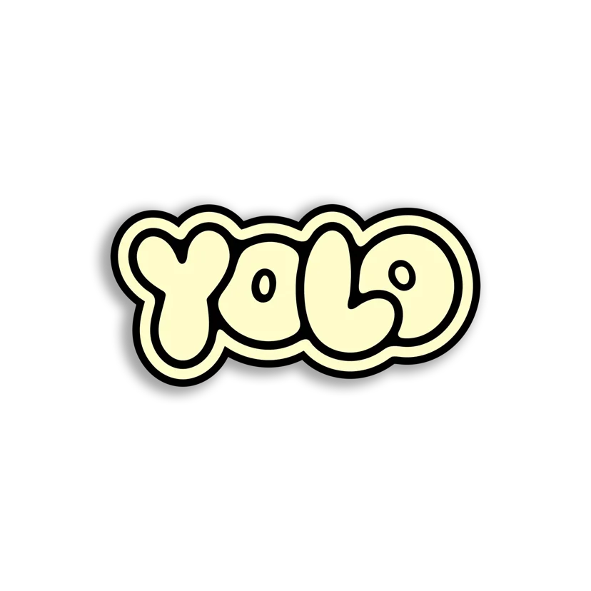 YOLO You Only Live Once Sticker