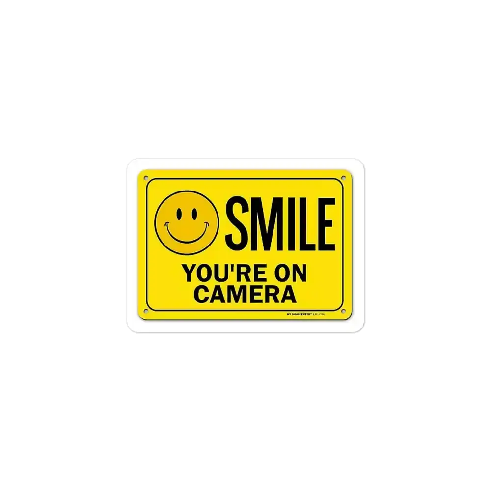 Smile you are on Camera Sticker