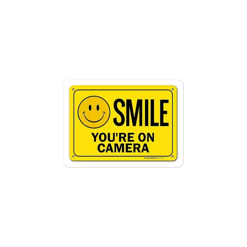 Smile you are on Camera Sticker
