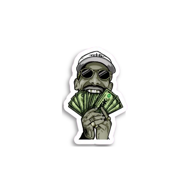 Money Character Variant 2 Sticker