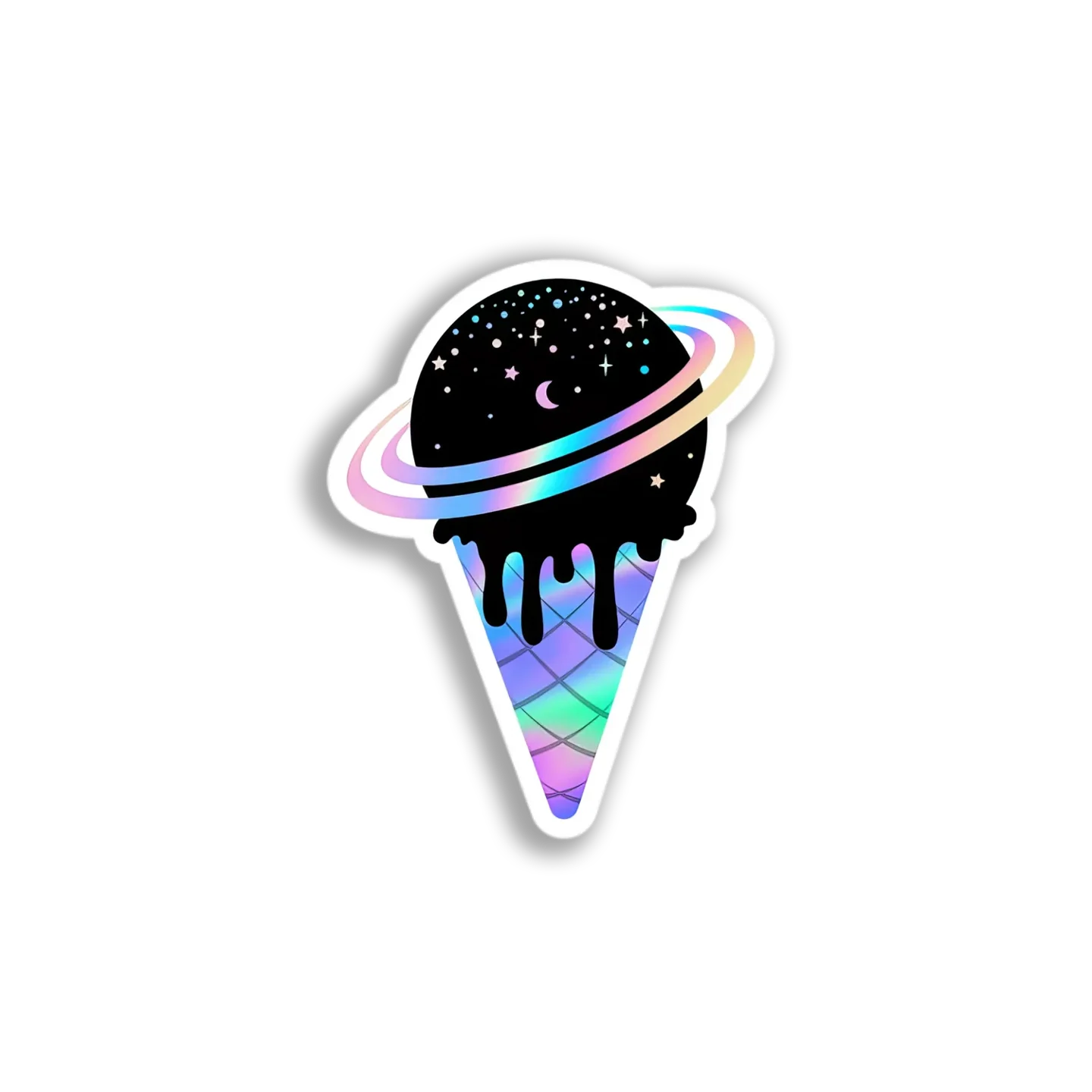 Cosmic Ice Cream Cone Sticker