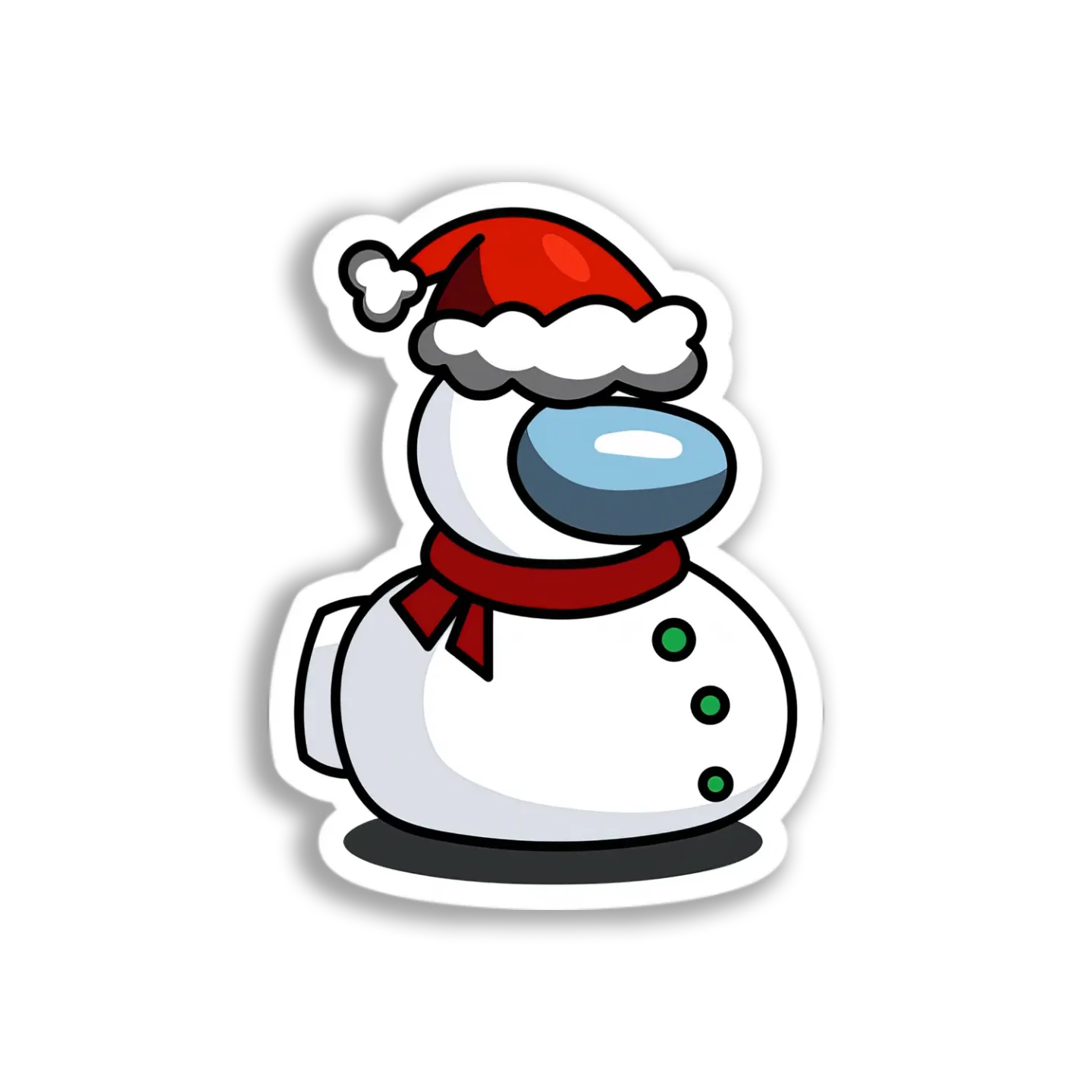Among Us Snowman Sticker